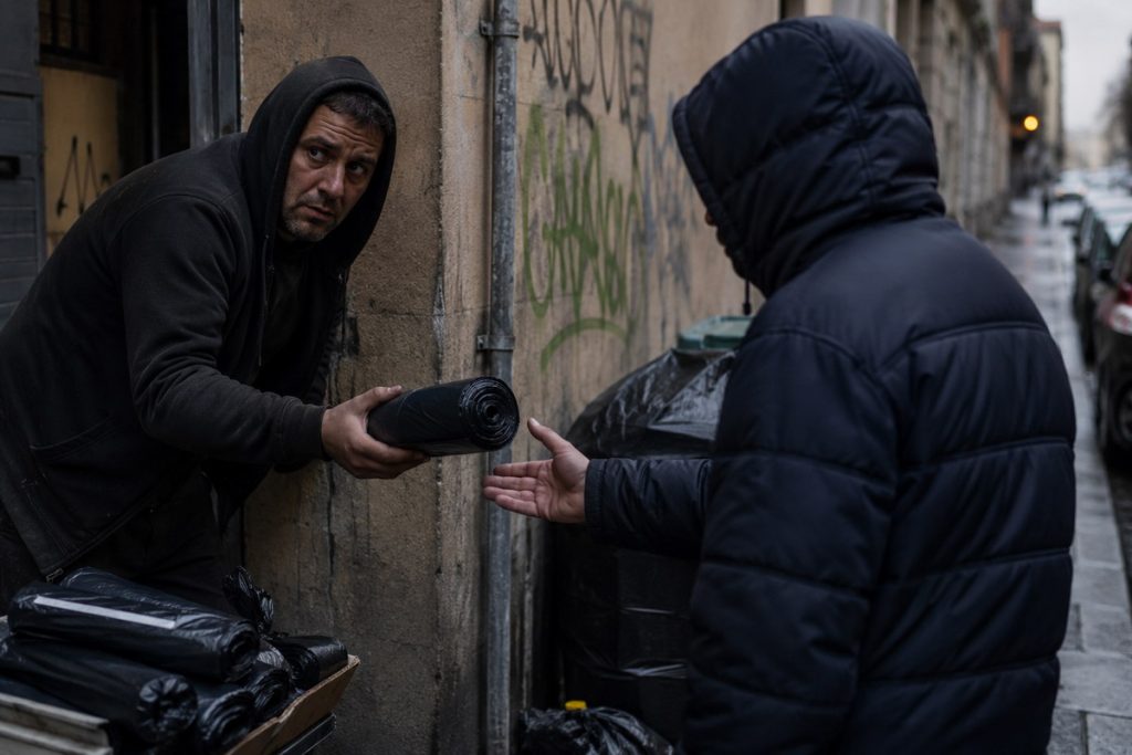 Sacchi neri e cittadini grigi: il degrado che non si raccoglie