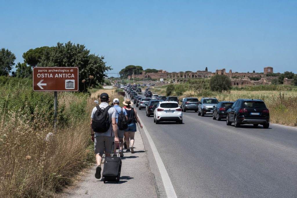 Ostia Antica è a due passi, ma per arrivarci serve un miracolo